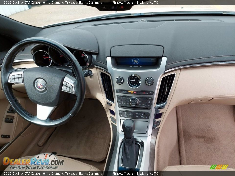 2012 Cadillac CTS Coupe White Diamond Tricoat / Ebony/Cashmere Photo #22