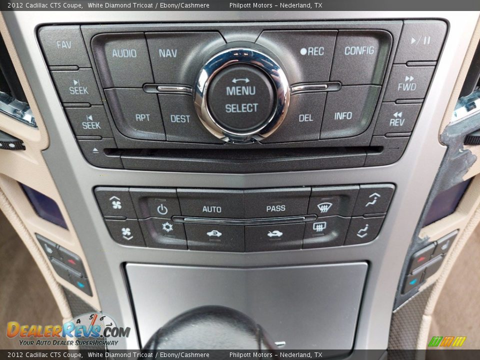 2012 Cadillac CTS Coupe White Diamond Tricoat / Ebony/Cashmere Photo #23