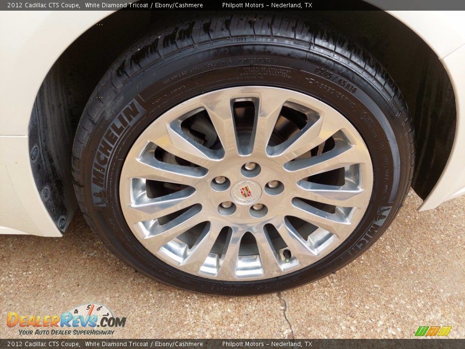 2012 Cadillac CTS Coupe White Diamond Tricoat / Ebony/Cashmere Photo #24