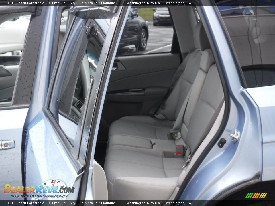 2011 Subaru Forester 2.5 X Premium Sky Blue Metallic / Platinum Photo #28