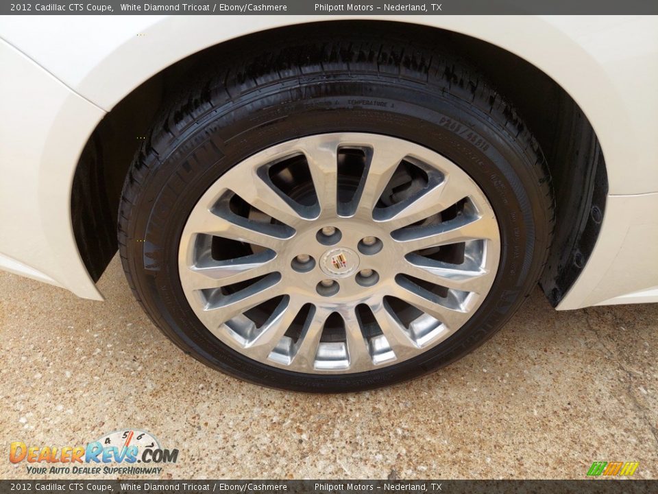 2012 Cadillac CTS Coupe White Diamond Tricoat / Ebony/Cashmere Photo #26