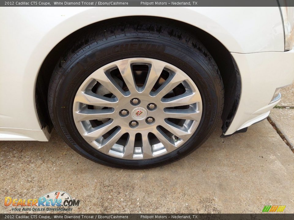 2012 Cadillac CTS Coupe White Diamond Tricoat / Ebony/Cashmere Photo #27