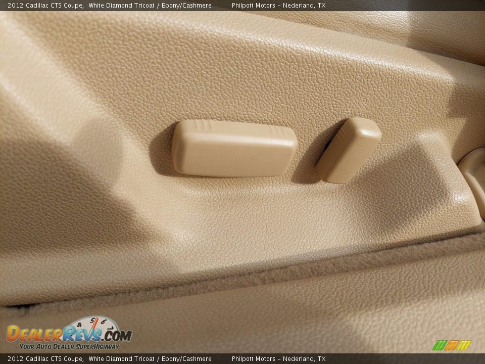 2012 Cadillac CTS Coupe White Diamond Tricoat / Ebony/Cashmere Photo #28