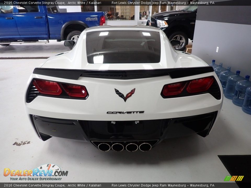 2016 Chevrolet Corvette Stingray Coupe Arctic White / Kalahari Photo #5