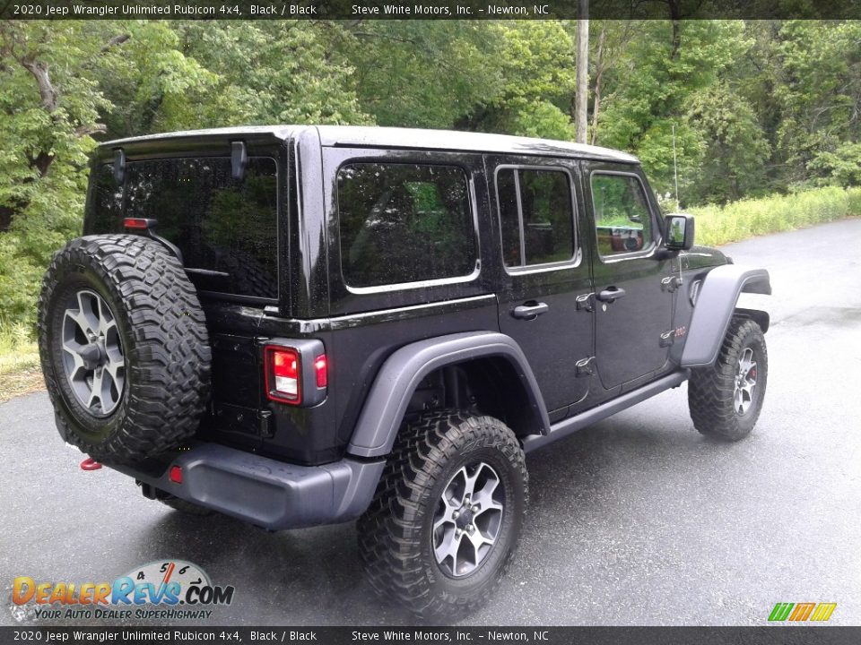 2020 Jeep Wrangler Unlimited Rubicon 4x4 Black / Black Photo #6