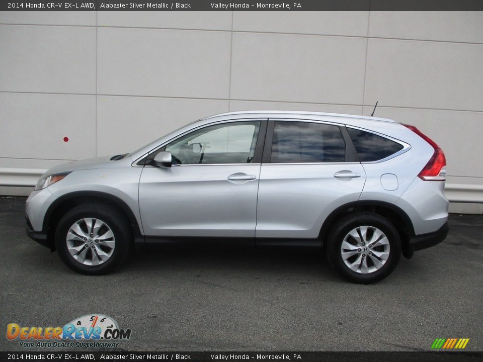 2014 Honda CR-V EX-L AWD Alabaster Silver Metallic / Black Photo #2