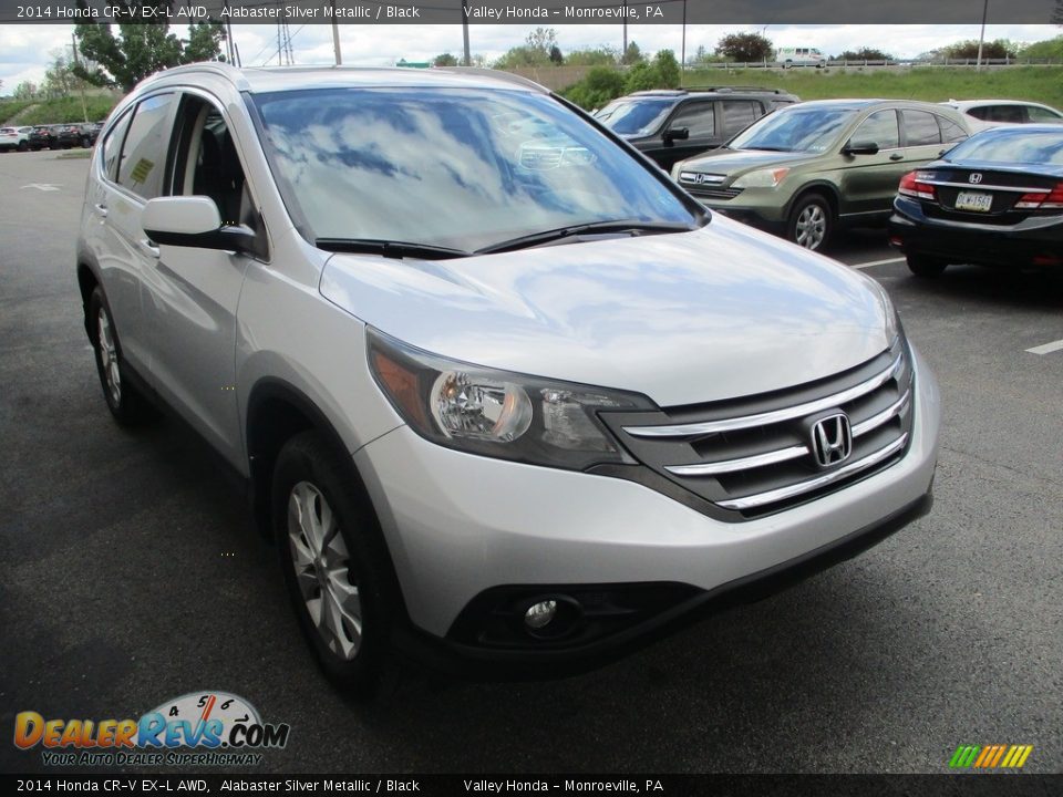2014 Honda CR-V EX-L AWD Alabaster Silver Metallic / Black Photo #7