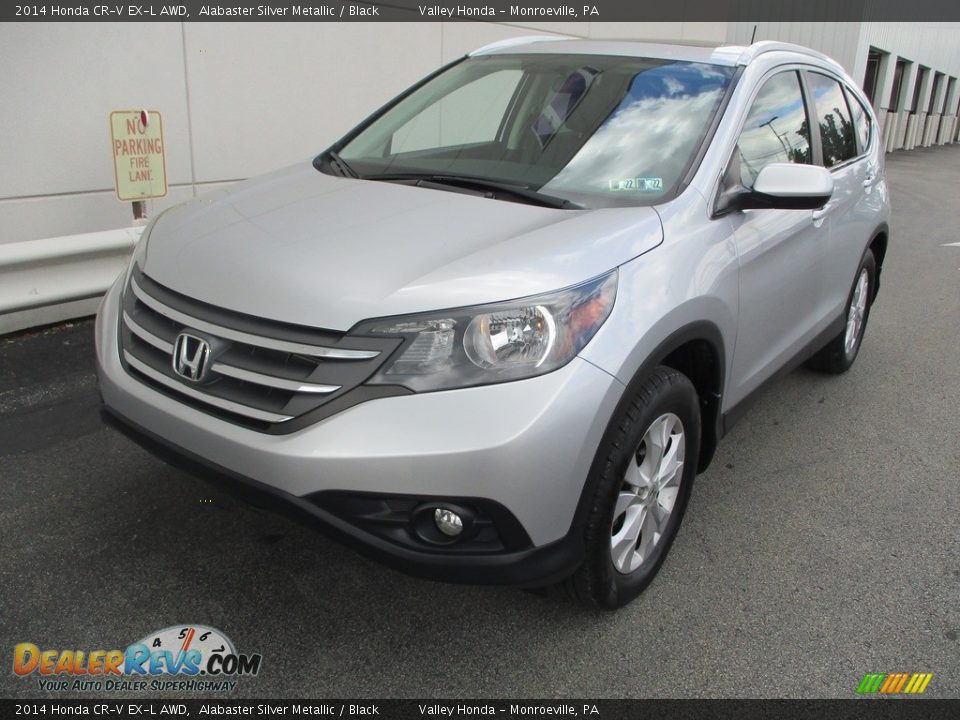 2014 Honda CR-V EX-L AWD Alabaster Silver Metallic / Black Photo #9