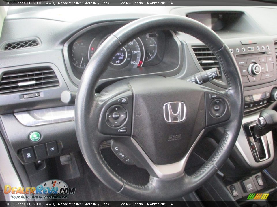 2014 Honda CR-V EX-L AWD Alabaster Silver Metallic / Black Photo #14