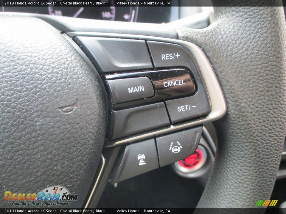 2019 Honda Accord LX Sedan Crystal Black Pearl / Black Photo #17