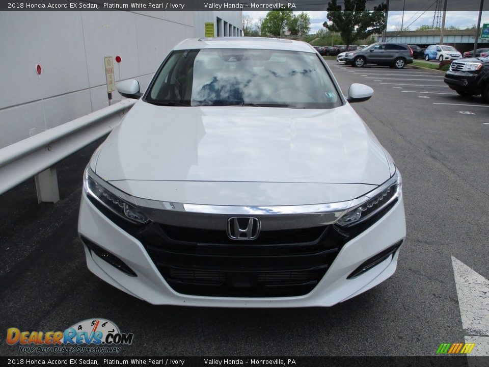 2018 Honda Accord EX Sedan Platinum White Pearl / Ivory Photo #8