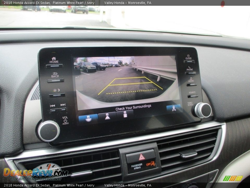 2018 Honda Accord EX Sedan Platinum White Pearl / Ivory Photo #16