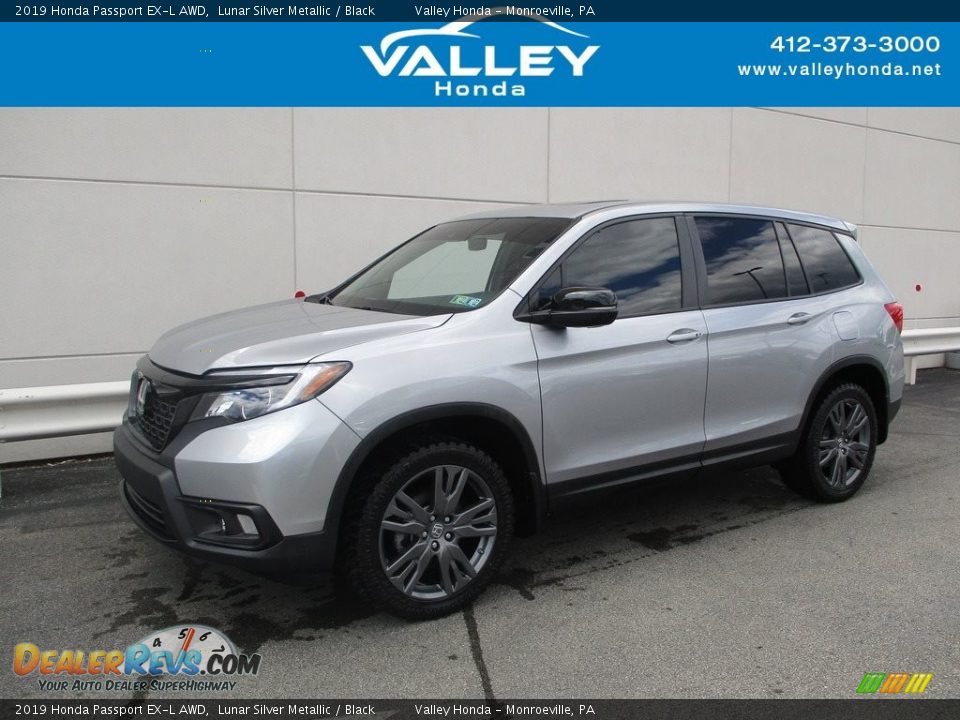 2019 Honda Passport EX-L AWD Lunar Silver Metallic / Black Photo #1