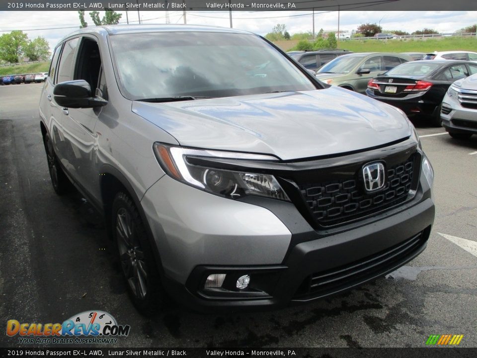 2019 Honda Passport EX-L AWD Lunar Silver Metallic / Black Photo #7