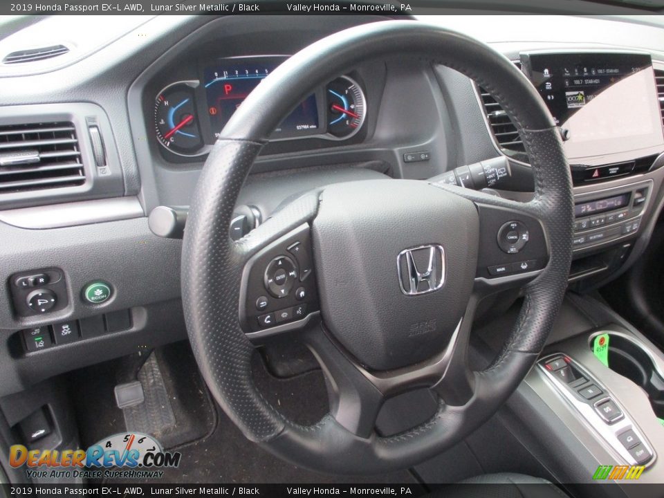 2019 Honda Passport EX-L AWD Lunar Silver Metallic / Black Photo #15