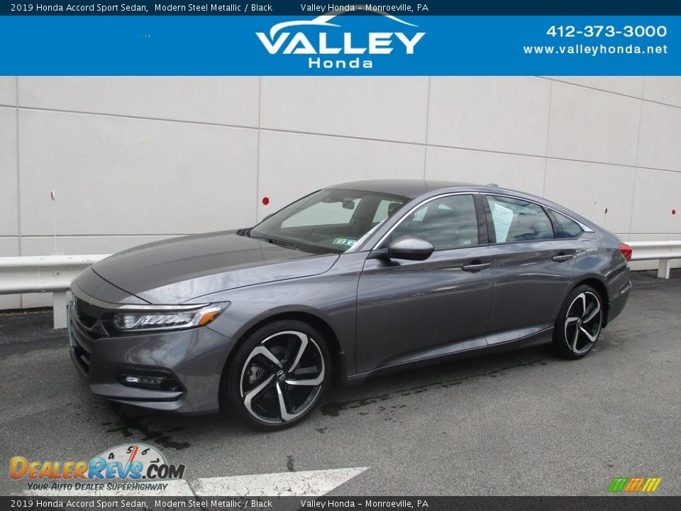 2019 Honda Accord Sport Sedan Modern Steel Metallic / Black Photo #1