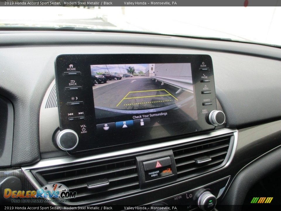2019 Honda Accord Sport Sedan Modern Steel Metallic / Black Photo #16