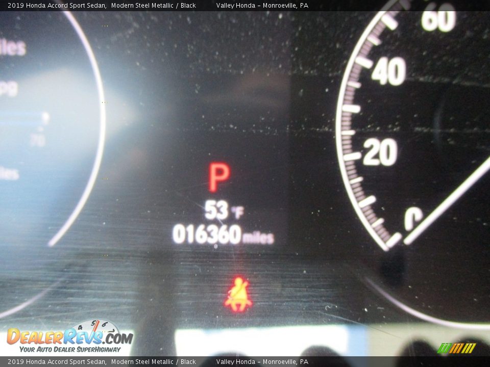 2019 Honda Accord Sport Sedan Modern Steel Metallic / Black Photo #20