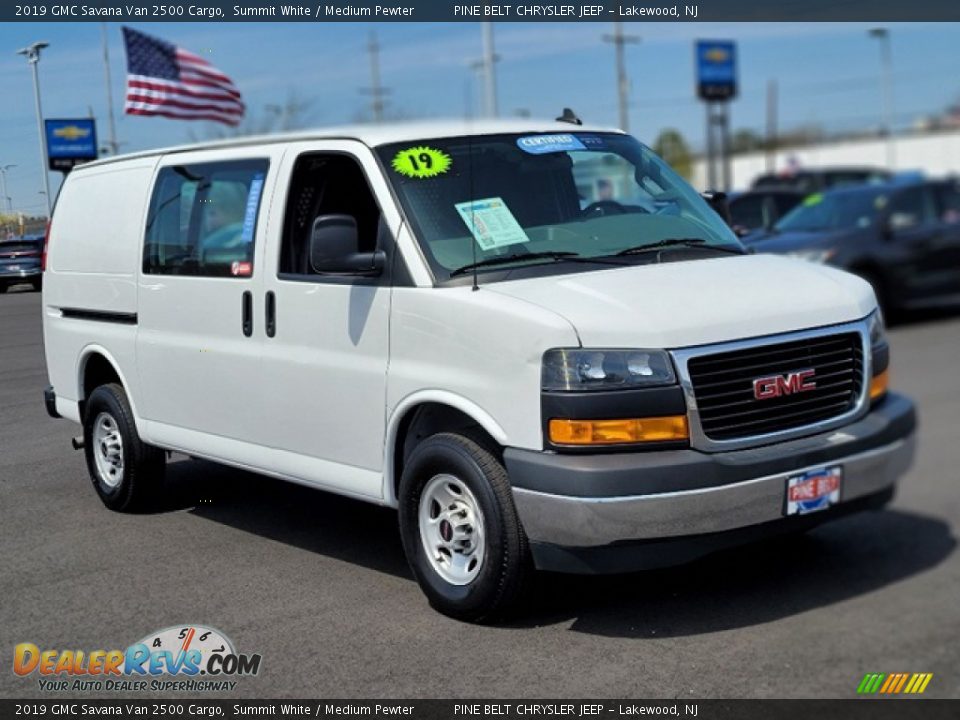 2019 GMC Savana Van 2500 Cargo Summit White / Medium Pewter Photo #7