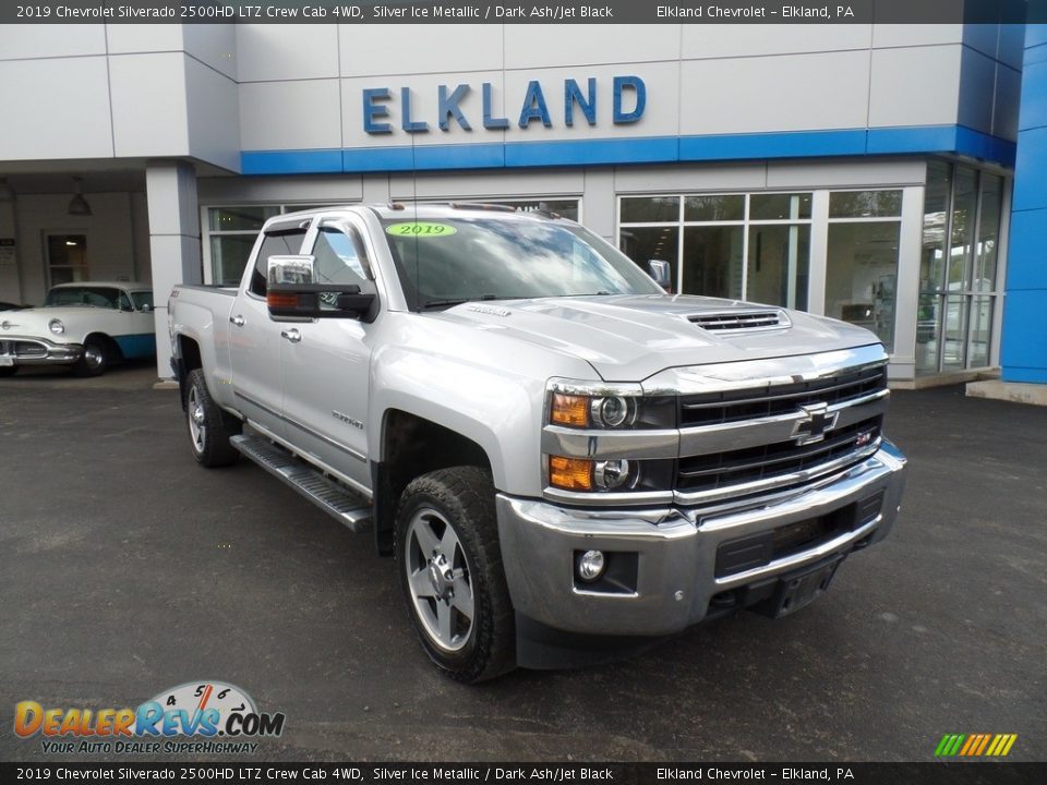 2019 Chevrolet Silverado 2500HD LTZ Crew Cab 4WD Silver Ice Metallic / Dark Ash/Jet Black Photo #3