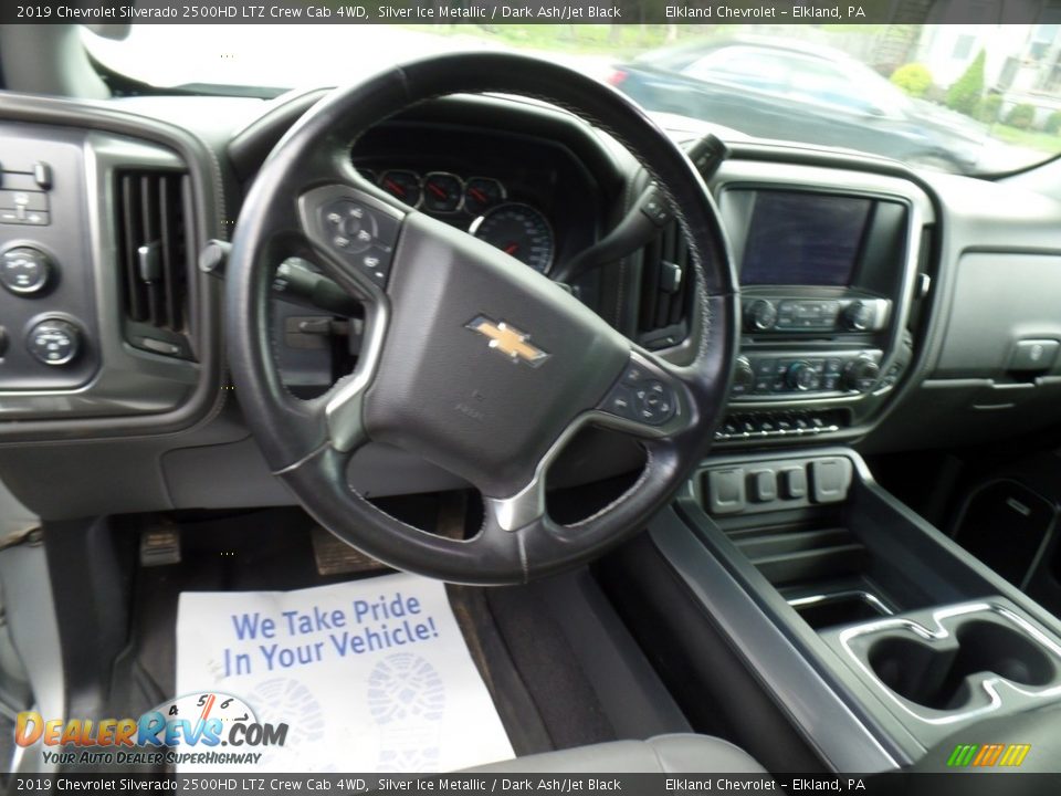 2019 Chevrolet Silverado 2500HD LTZ Crew Cab 4WD Silver Ice Metallic / Dark Ash/Jet Black Photo #25