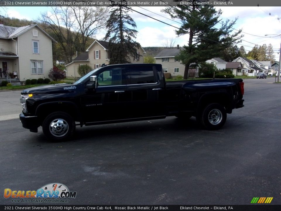 2021 Chevrolet Silverado 3500HD High Country Crew Cab 4x4 Mosaic Black Metallic / Jet Black Photo #6