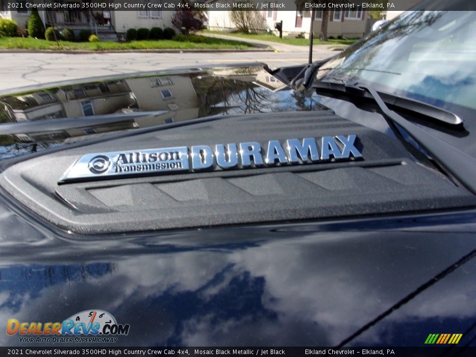 2021 Chevrolet Silverado 3500HD High Country Crew Cab 4x4 Mosaic Black Metallic / Jet Black Photo #9