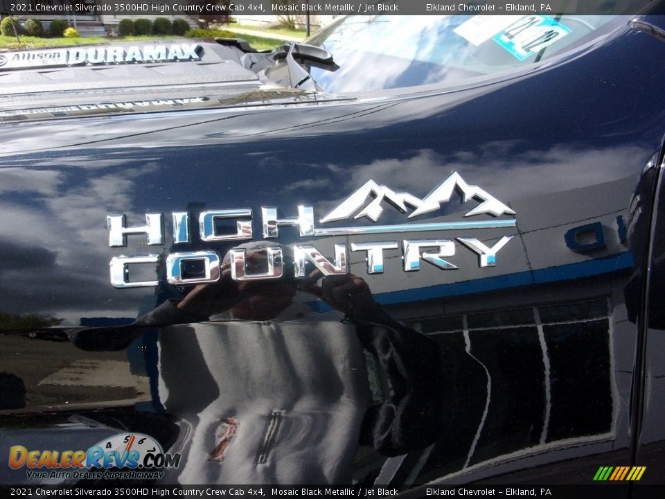 2021 Chevrolet Silverado 3500HD High Country Crew Cab 4x4 Mosaic Black Metallic / Jet Black Photo #10