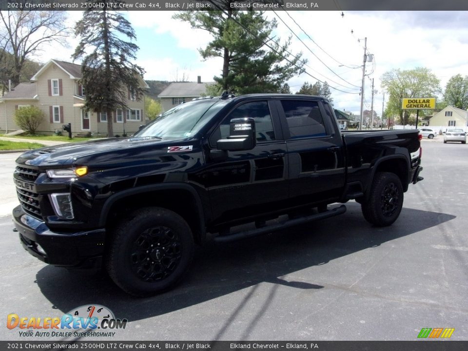 2021 Chevrolet Silverado 2500HD LTZ Crew Cab 4x4 Black / Jet Black Photo #7