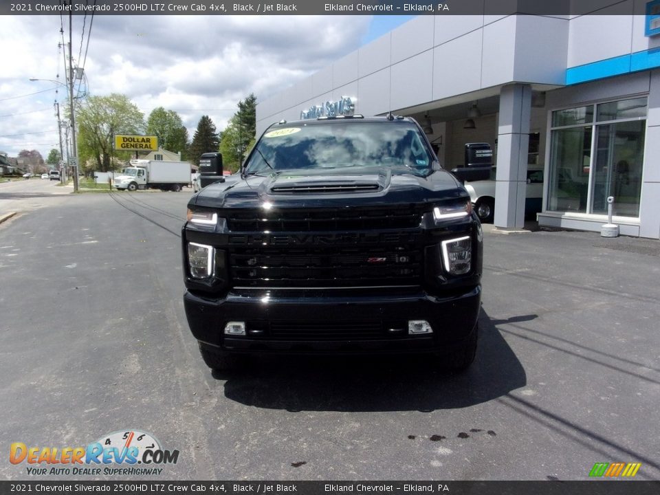 2021 Chevrolet Silverado 2500HD LTZ Crew Cab 4x4 Black / Jet Black Photo #8