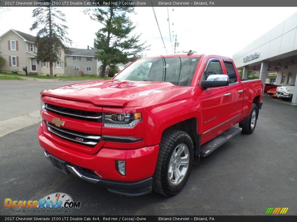 2017 Chevrolet Silverado 1500 LTZ Double Cab 4x4 Red Hot / Cocoa/­Dune Photo #1