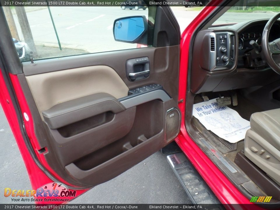 2017 Chevrolet Silverado 1500 LTZ Double Cab 4x4 Red Hot / Cocoa/­Dune Photo #15