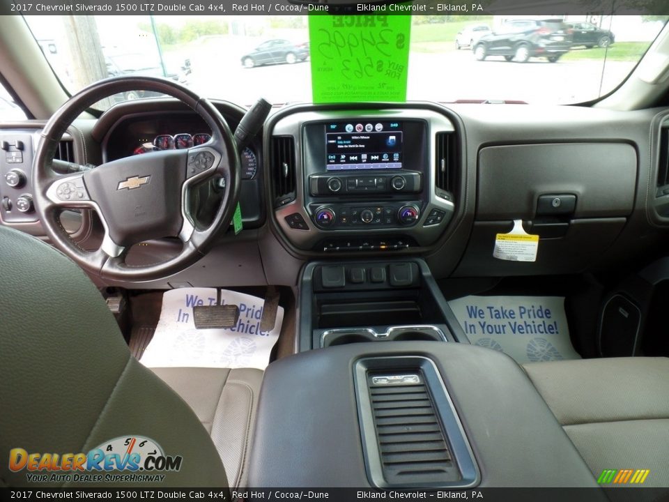 2017 Chevrolet Silverado 1500 LTZ Double Cab 4x4 Red Hot / Cocoa/­Dune Photo #34