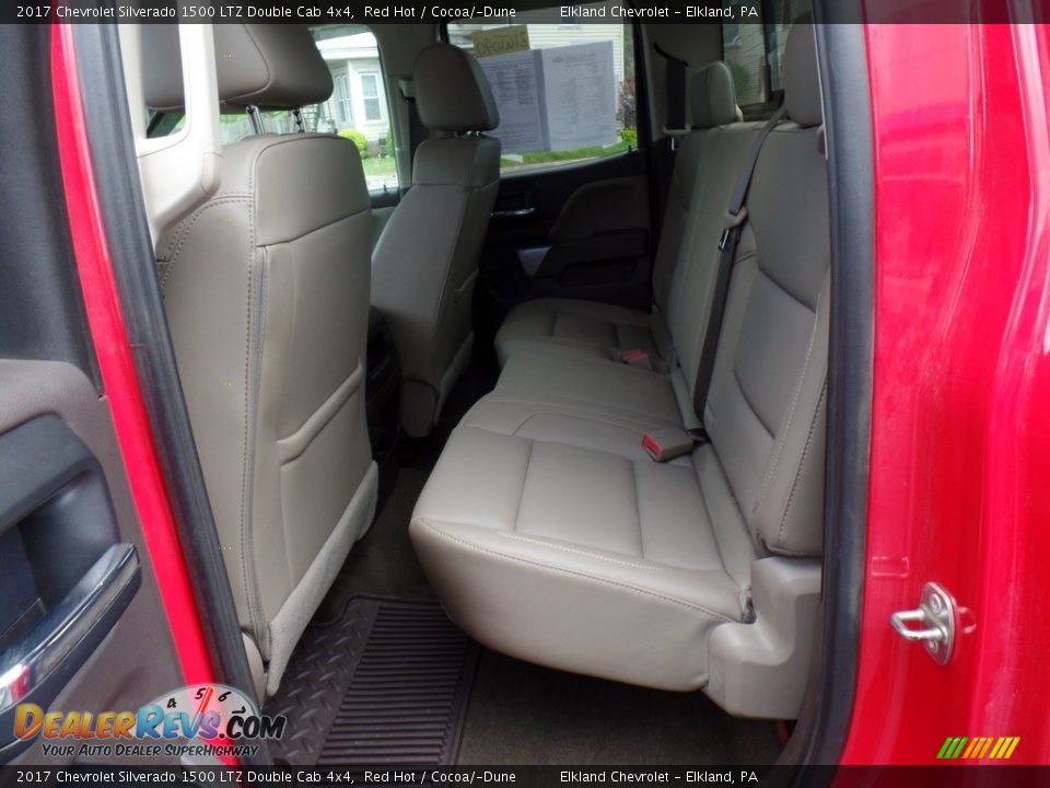 2017 Chevrolet Silverado 1500 LTZ Double Cab 4x4 Red Hot / Cocoa/­Dune Photo #36