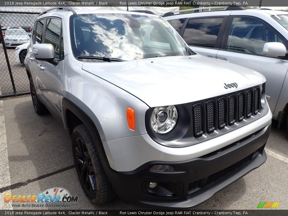 2018 Jeep Renegade Latitude 4x4 Glacier Metallic / Black Photo #4