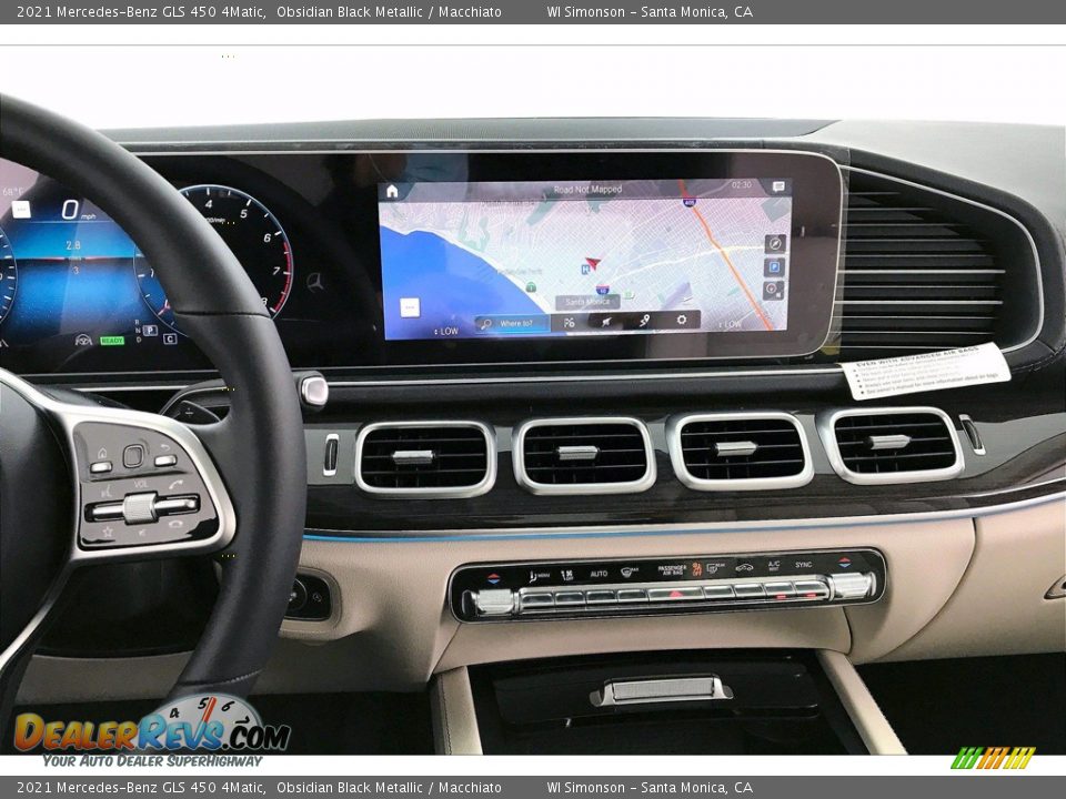 2021 Mercedes-Benz GLS 450 4Matic Obsidian Black Metallic / Macchiato Photo #7
