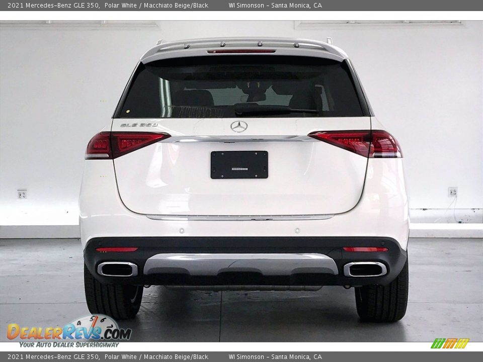 2021 Mercedes-Benz GLE 350 Polar White / Macchiato Beige/Black Photo #3