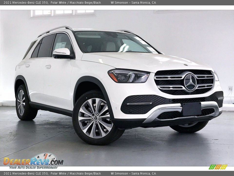 2021 Mercedes-Benz GLE 350 Polar White / Macchiato Beige/Black Photo #12