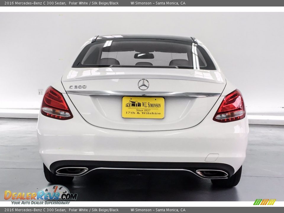 2016 Mercedes-Benz C 300 Sedan Polar White / Silk Beige/Black Photo #3