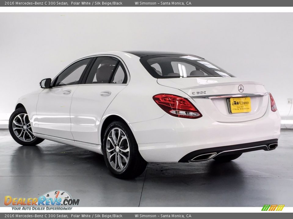 2016 Mercedes-Benz C 300 Sedan Polar White / Silk Beige/Black Photo #10