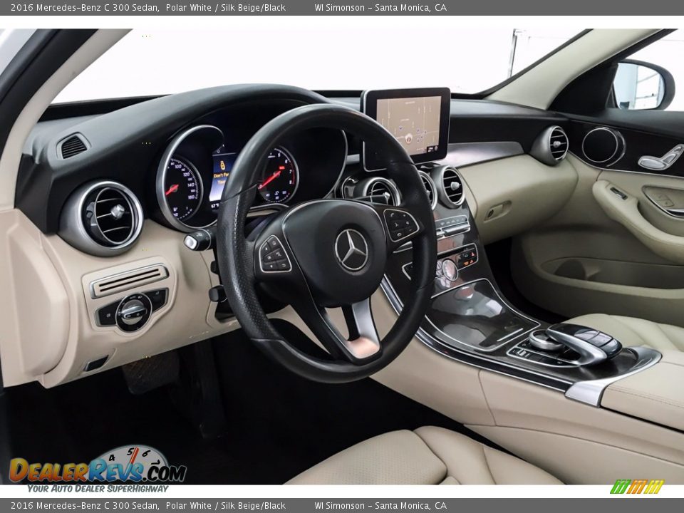 2016 Mercedes-Benz C 300 Sedan Polar White / Silk Beige/Black Photo #23