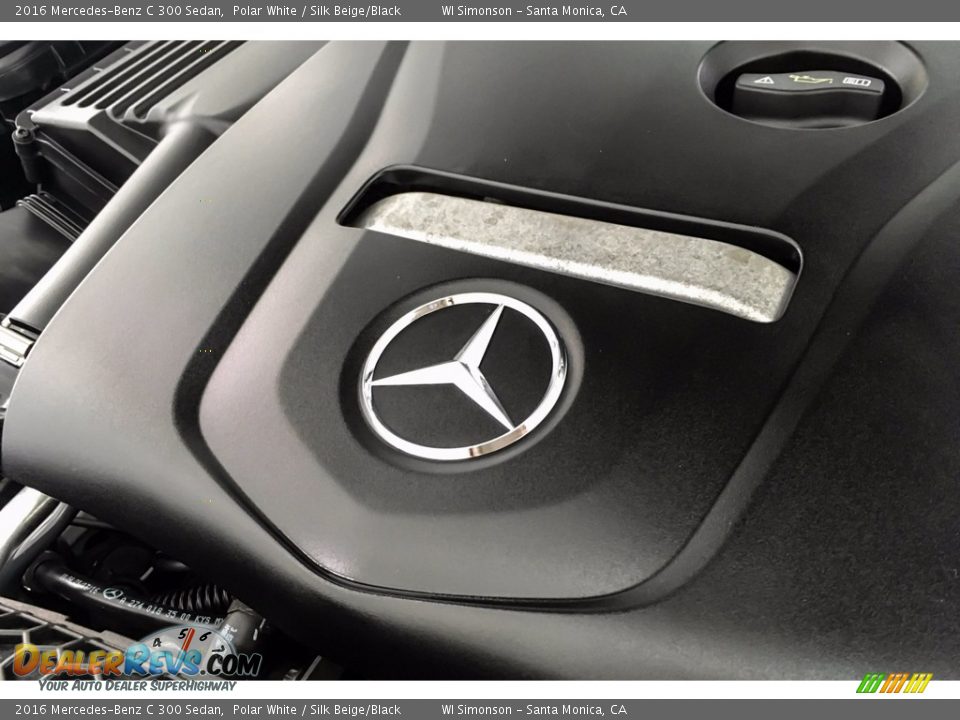 2016 Mercedes-Benz C 300 Sedan Polar White / Silk Beige/Black Photo #32