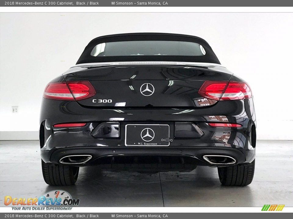 2018 Mercedes-Benz C 300 Cabriolet Black / Black Photo #3