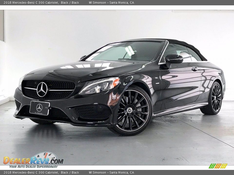 2018 Mercedes-Benz C 300 Cabriolet Black / Black Photo #12