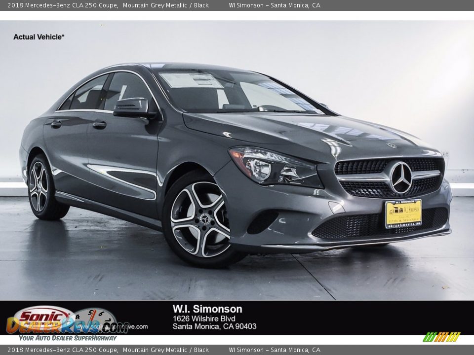 2018 Mercedes-Benz CLA 250 Coupe Mountain Grey Metallic / Black Photo #1