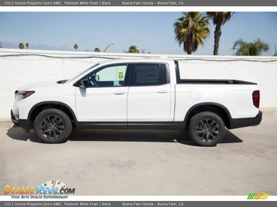 2021 Honda Ridgeline Sport AWD Platinum White Pearl / Black Photo #4