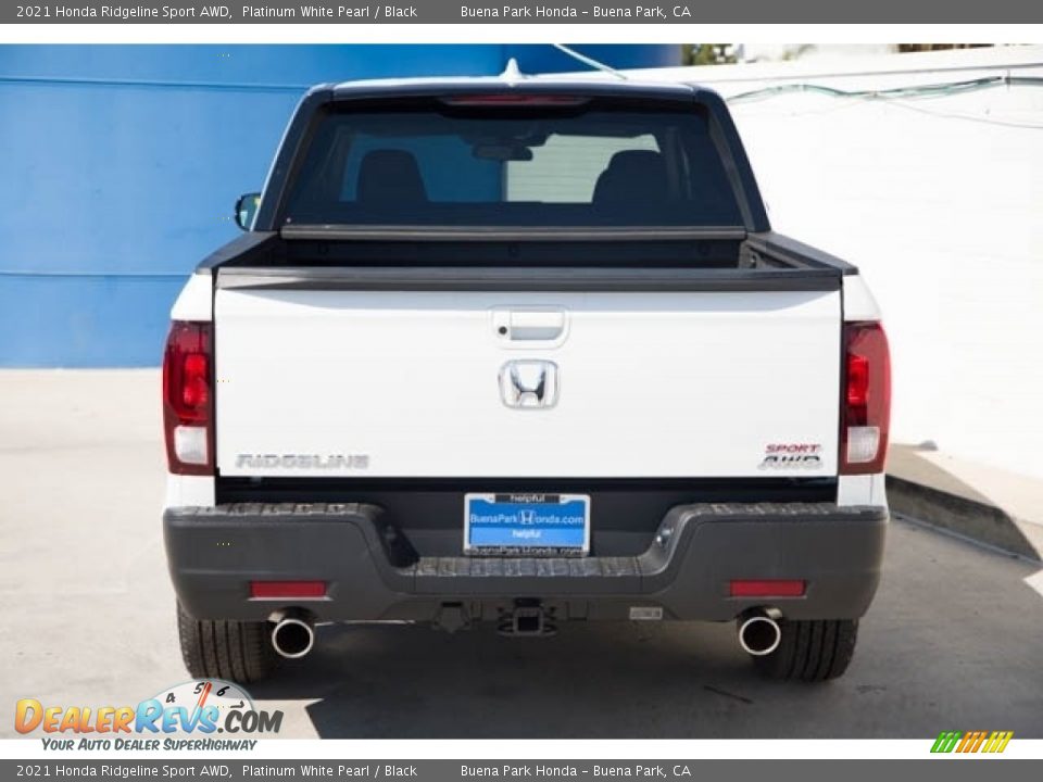 2021 Honda Ridgeline Sport AWD Platinum White Pearl / Black Photo #5