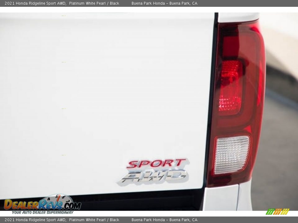 2021 Honda Ridgeline Sport AWD Platinum White Pearl / Black Photo #7