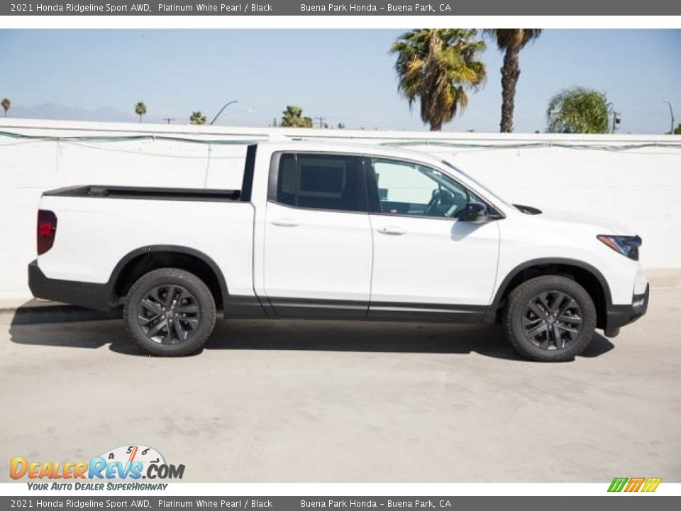 2021 Honda Ridgeline Sport AWD Platinum White Pearl / Black Photo #10