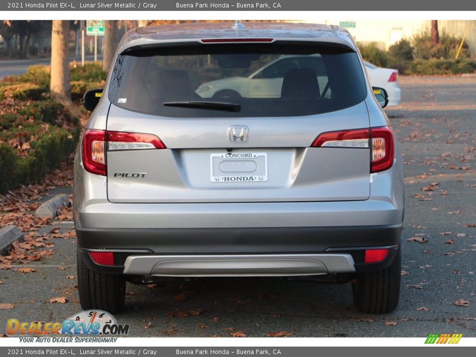 2021 Honda Pilot EX-L Lunar Silver Metallic / Gray Photo #6